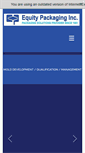 Mobile Screenshot of equitypackaging.com